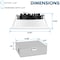 Luxrite 4 Inch Square LED Recessed Downlight 5CCT 2700K-5000K 15W 1300LM Dimmable Wet Rated IC Rated LR22640-1PK - alternate 7